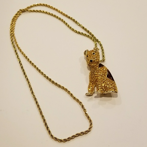 Vintage Jewelry - New Dog brooch/necklace
